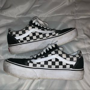 🖤Vans Old Skool Checkered Platforms🖤